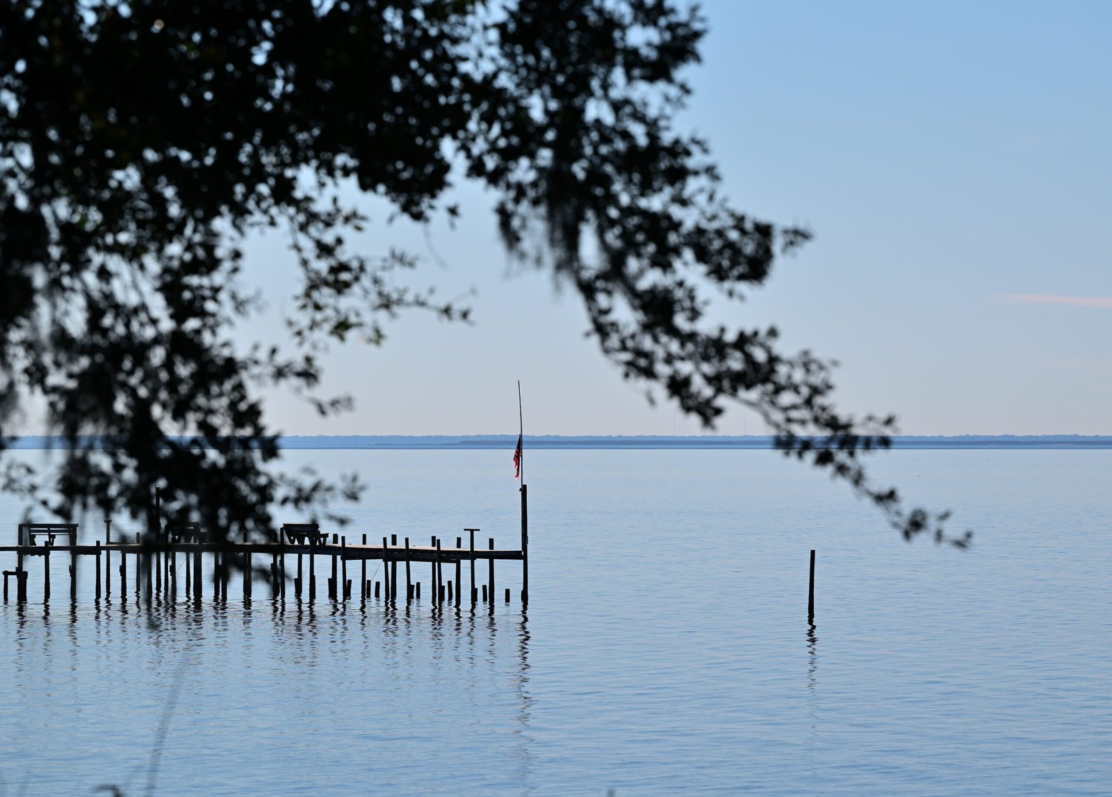 Mobile Bay as seen from Fairhope, AL...