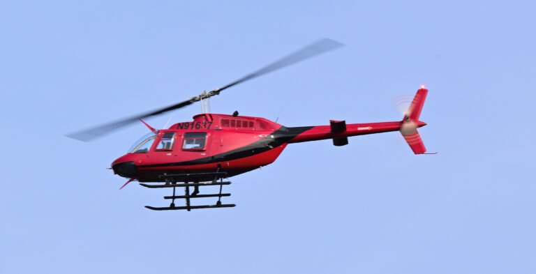Bell 206 flies over Fairhope JAN 28 2025