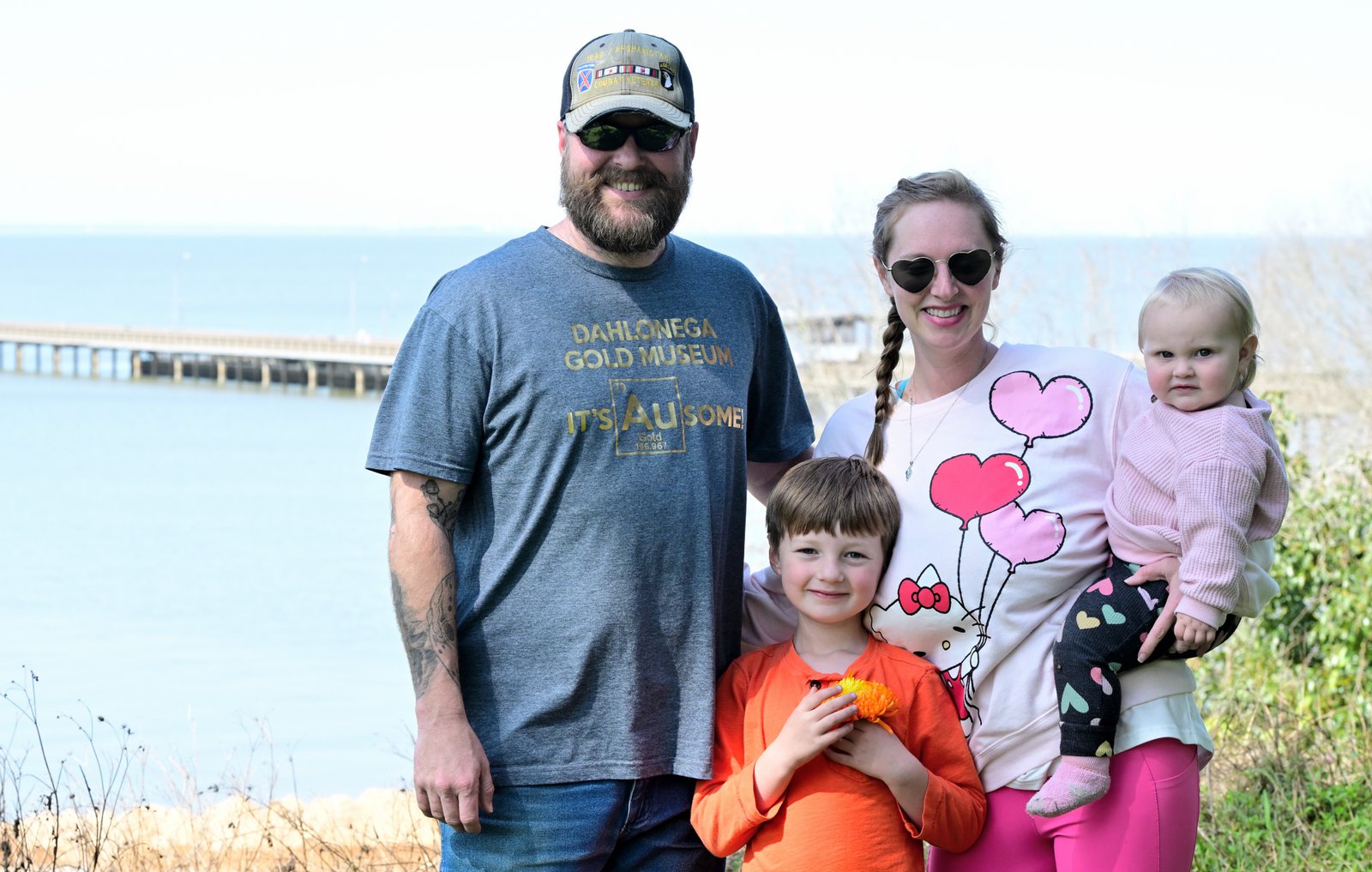 Enjoying the view of Mobile Bay on Valentine's Day 2025