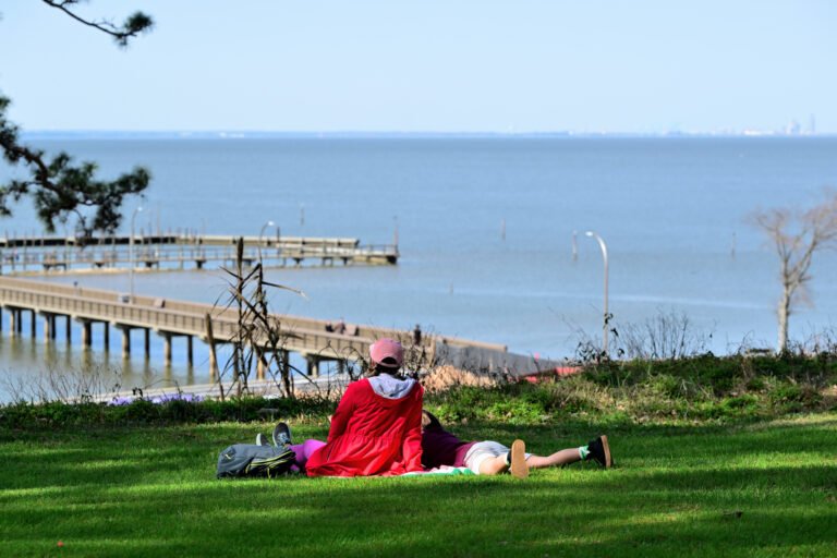 Enjoying the view of Mobile Bay on Valentine's Day 2025