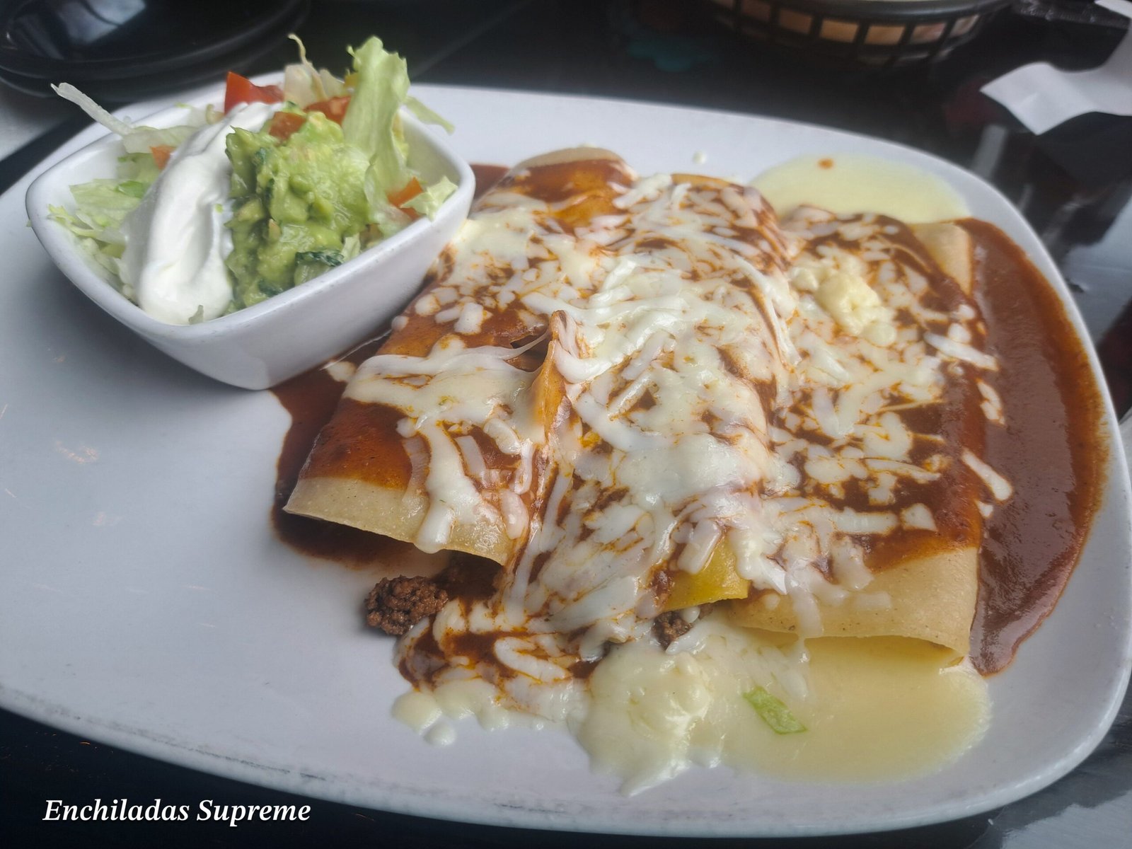 Enchiladas Supreme from Fairhope's Cozumel Bar and Grill