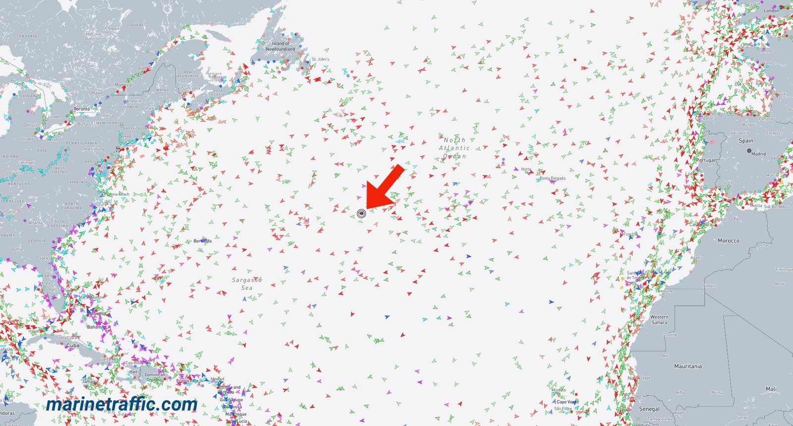 Carnival Spirit's location MAR 25 2025