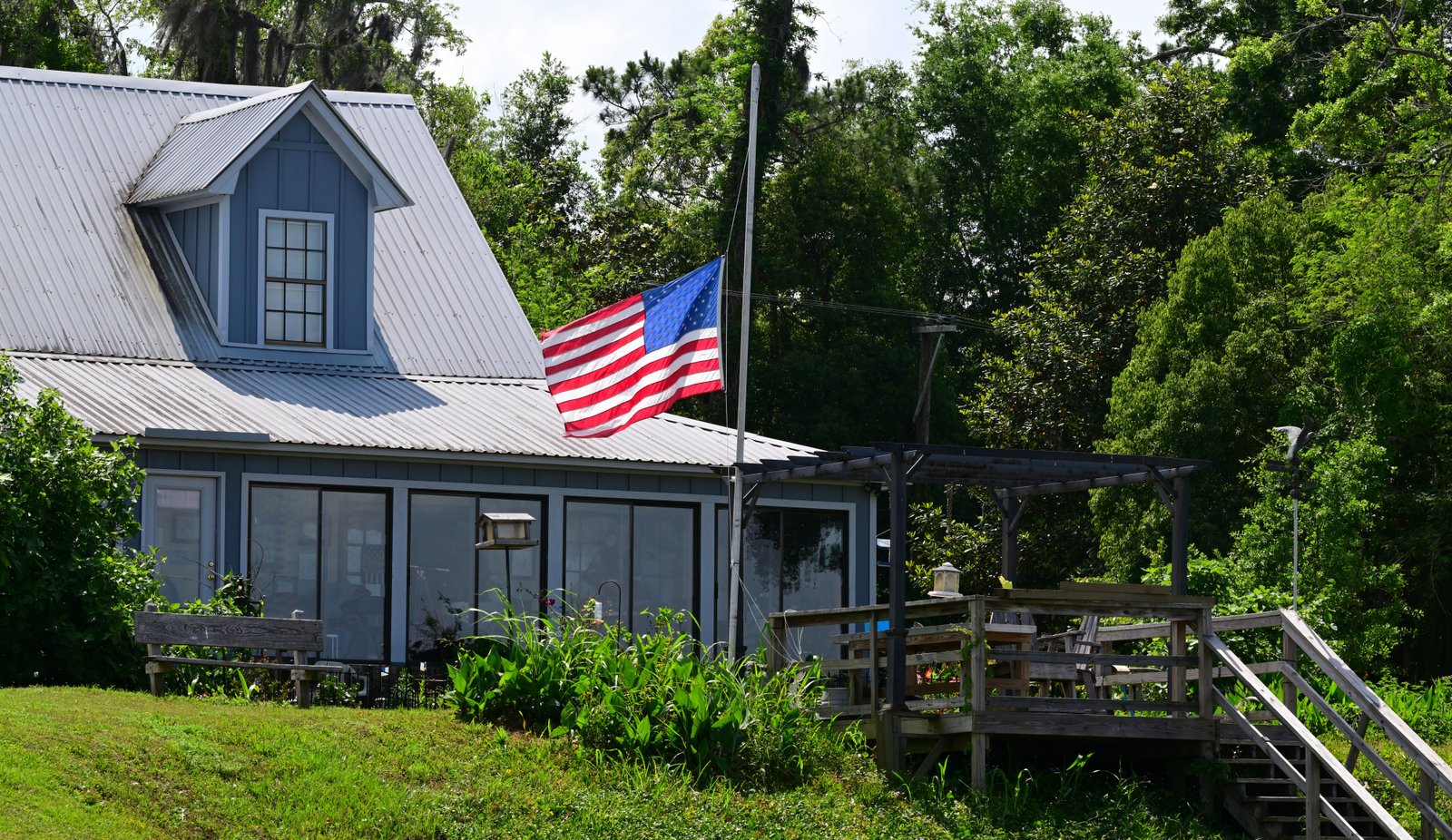 American flag in Fairhope
