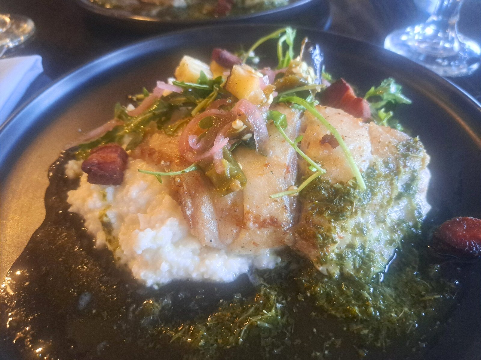 Seared grouper from Thyme on Section in Fairhope