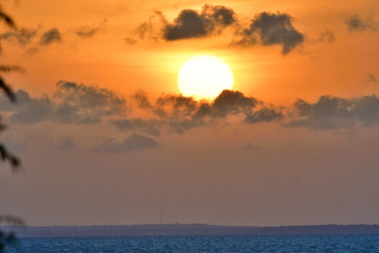 MAY 14 2025 sunset over Mobile Bay