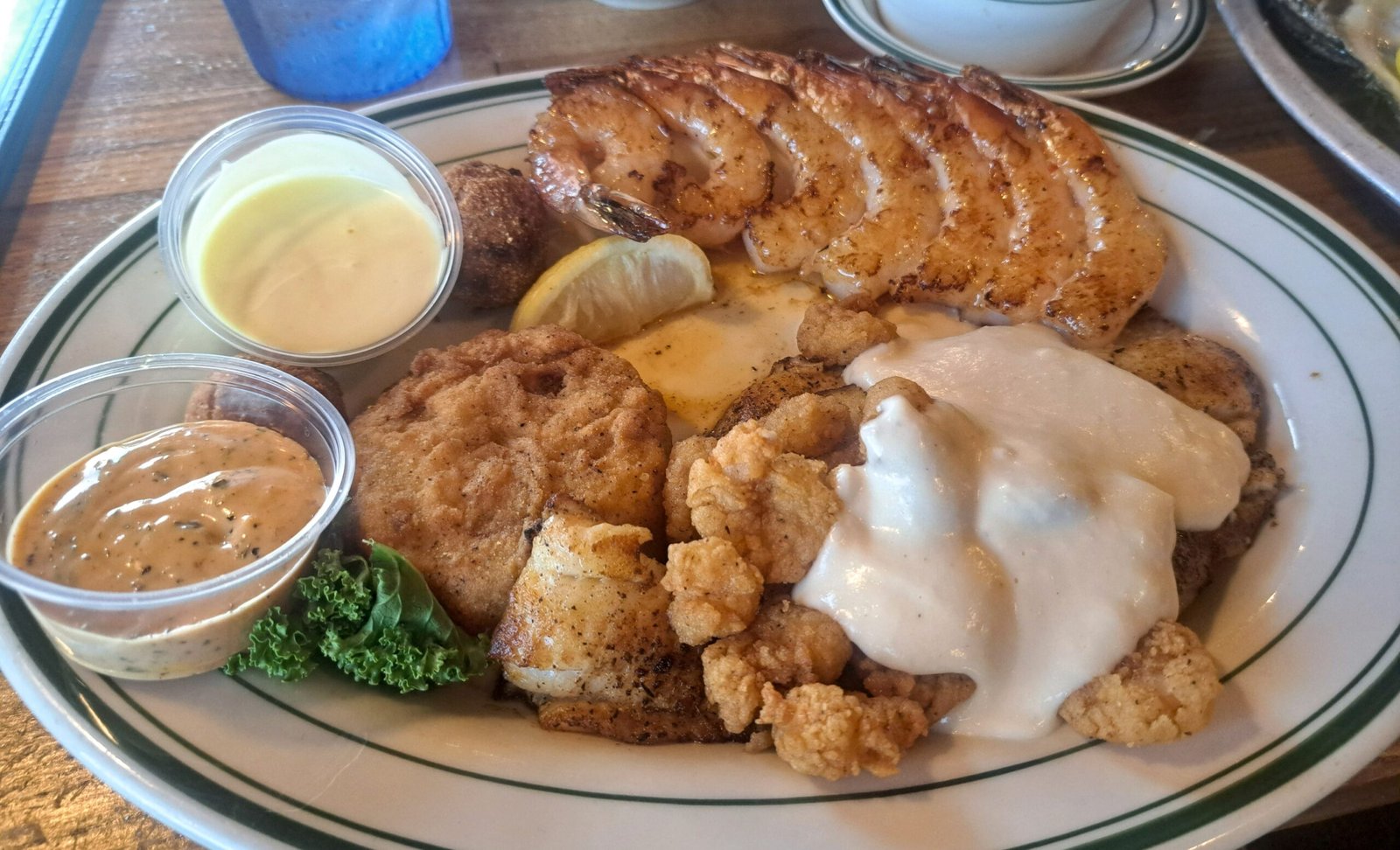 Joe Cain platter at Original Oyster House in Spanish Fort AL