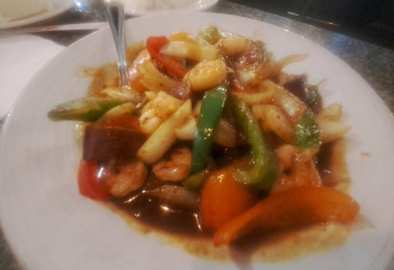 Sweet chili stir-fry from Teak House in Daphne