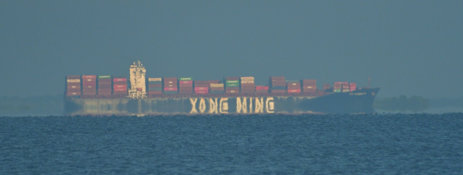 The container ship YM Modesty arrives in Mobile JUL 24 2025