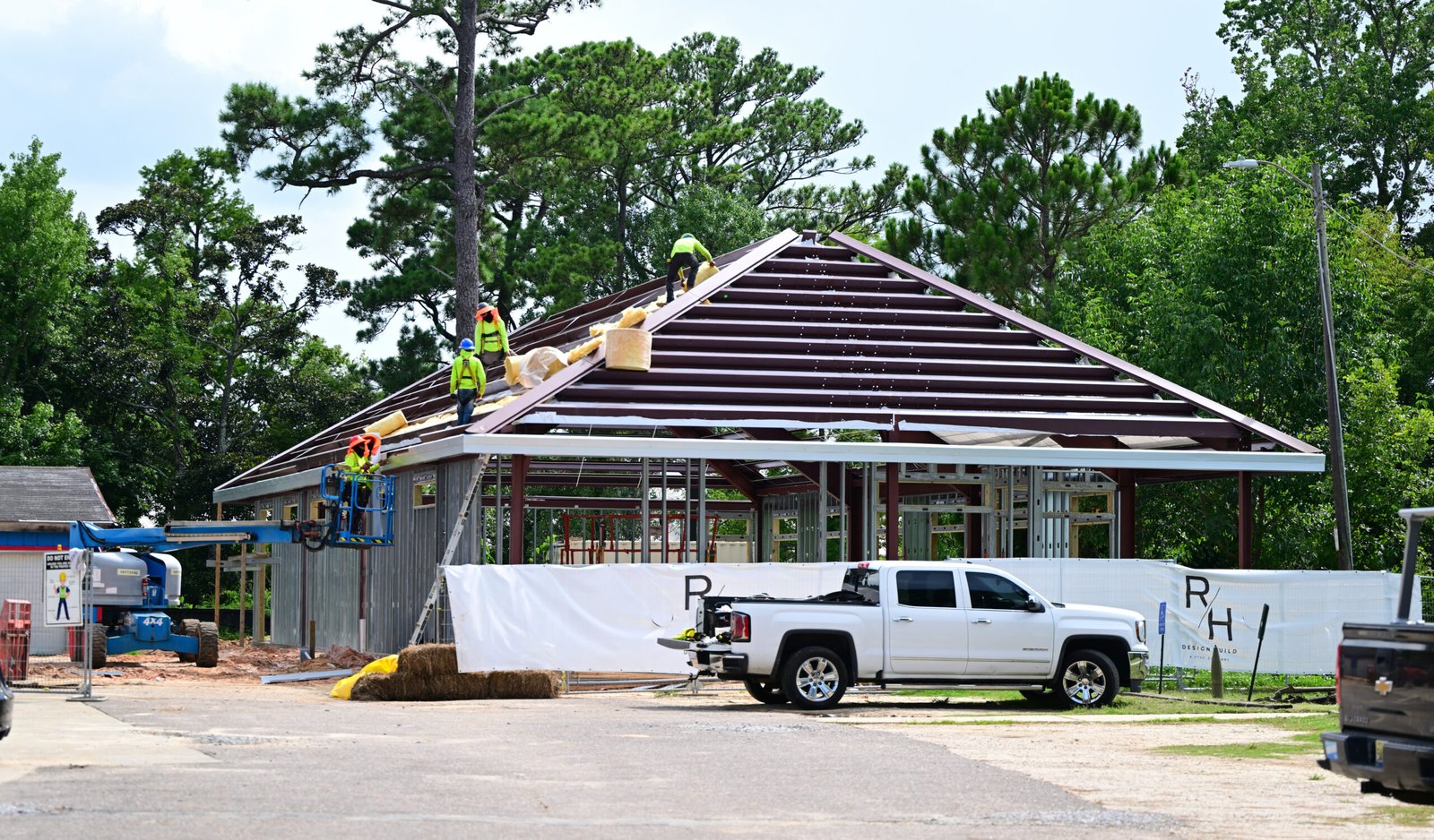 Construction continues on The American Legion Post 199's new building in Fairhope