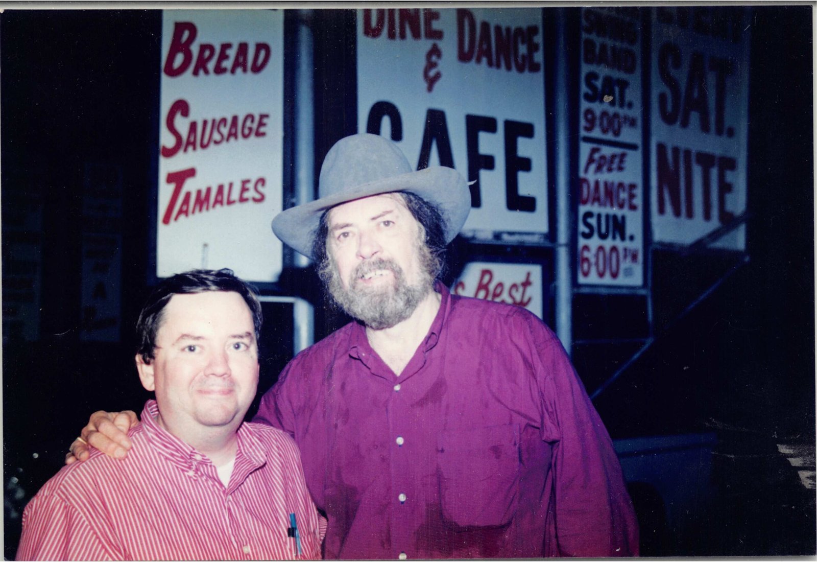David Black with Augie Meyers of the Texas Tornados