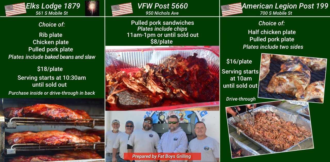 Labor Day 2025 meal options in Fairhope