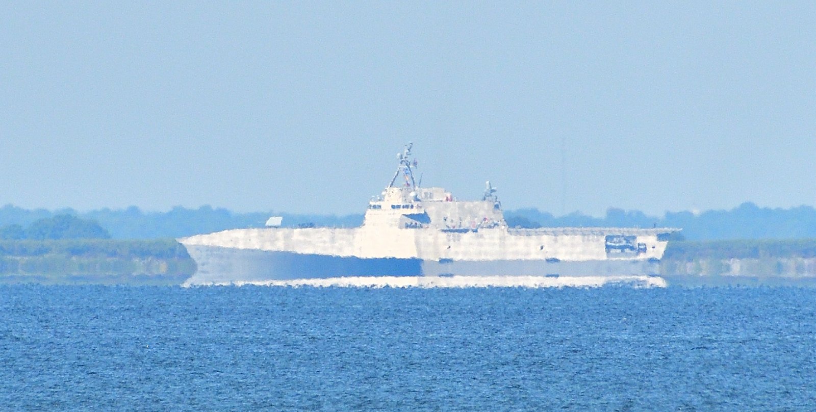 LCS 38, the future USS Pierre in Mobile Bay SEP 30 2025
