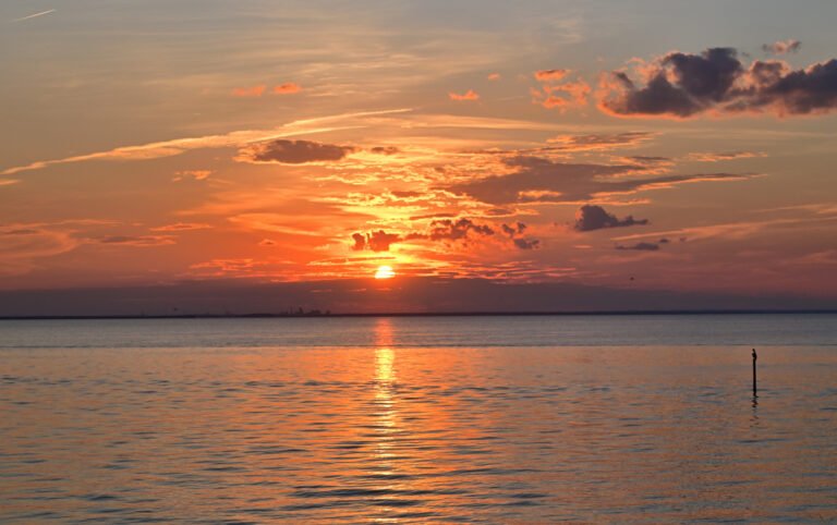 Sunset over Mobile BAY SEP 01 2025