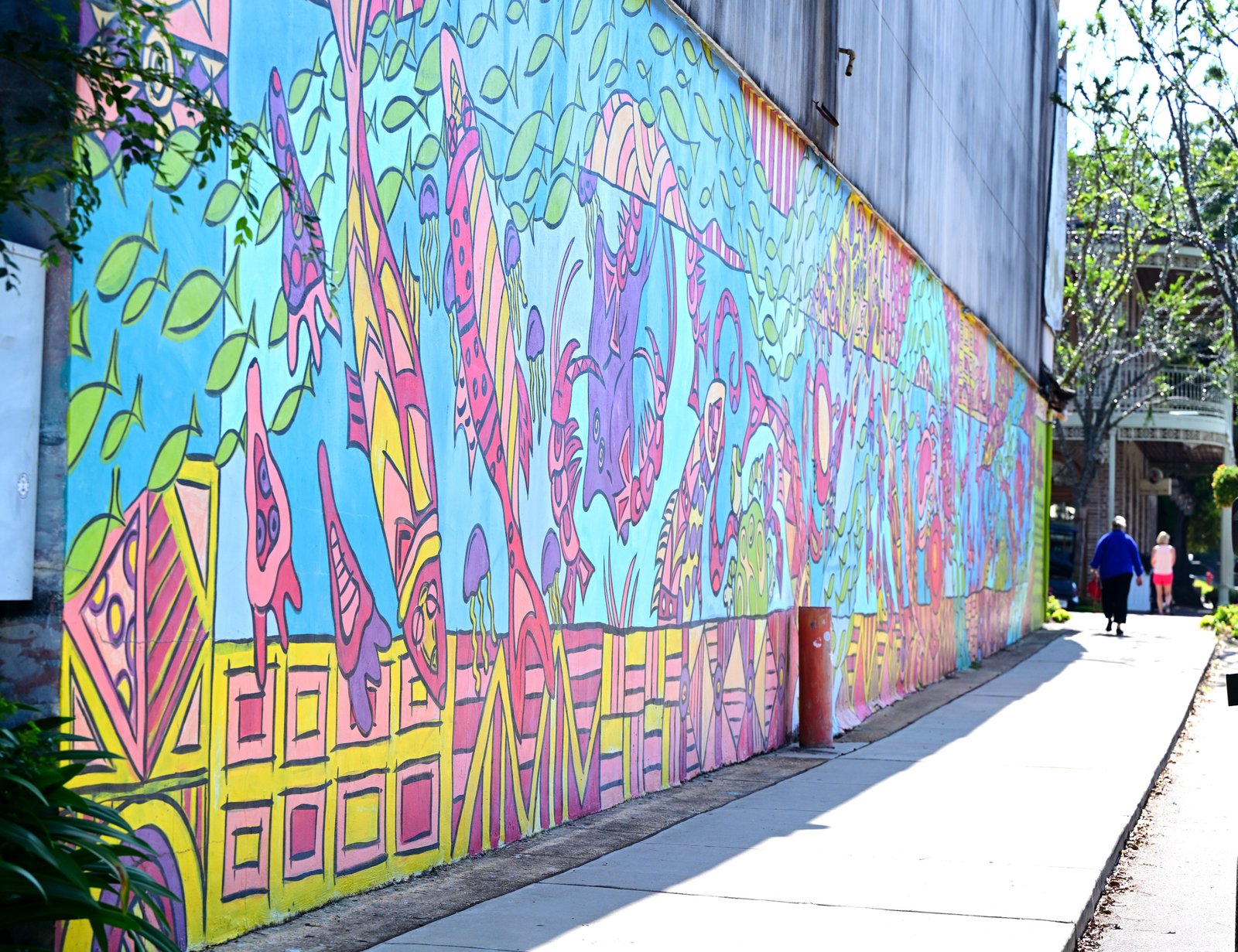 Mural on side of old Fairhope hardware store
