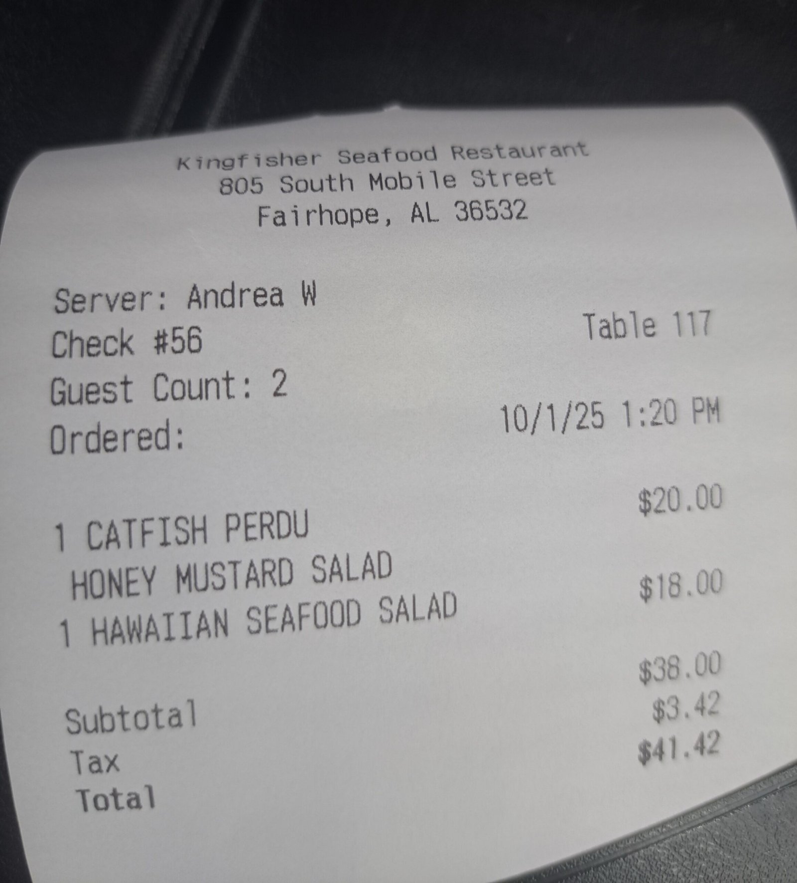 Kingfisher Seafood in Fairhope