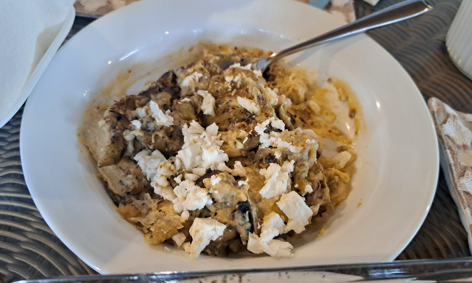 Eggplant dip at Black's Cafe in Fairhope