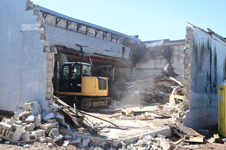 Demolition of old Fairhope hardware store