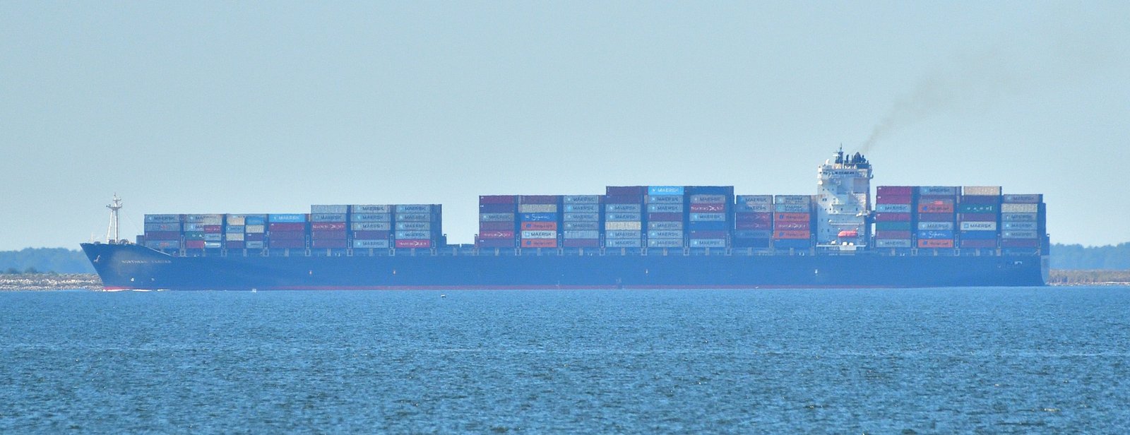 The container ship Northern Jaguar leaves Mobile NOV 5th 2025