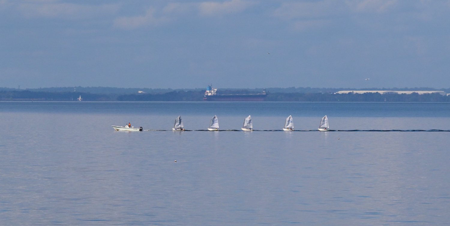 Sailboats on Mobile Bay NOV 8th 2025