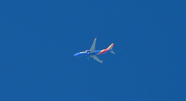 A Southwest Airlines flight from Orlando to New Orleans passes over the eastern shore FEB 3rd 2026