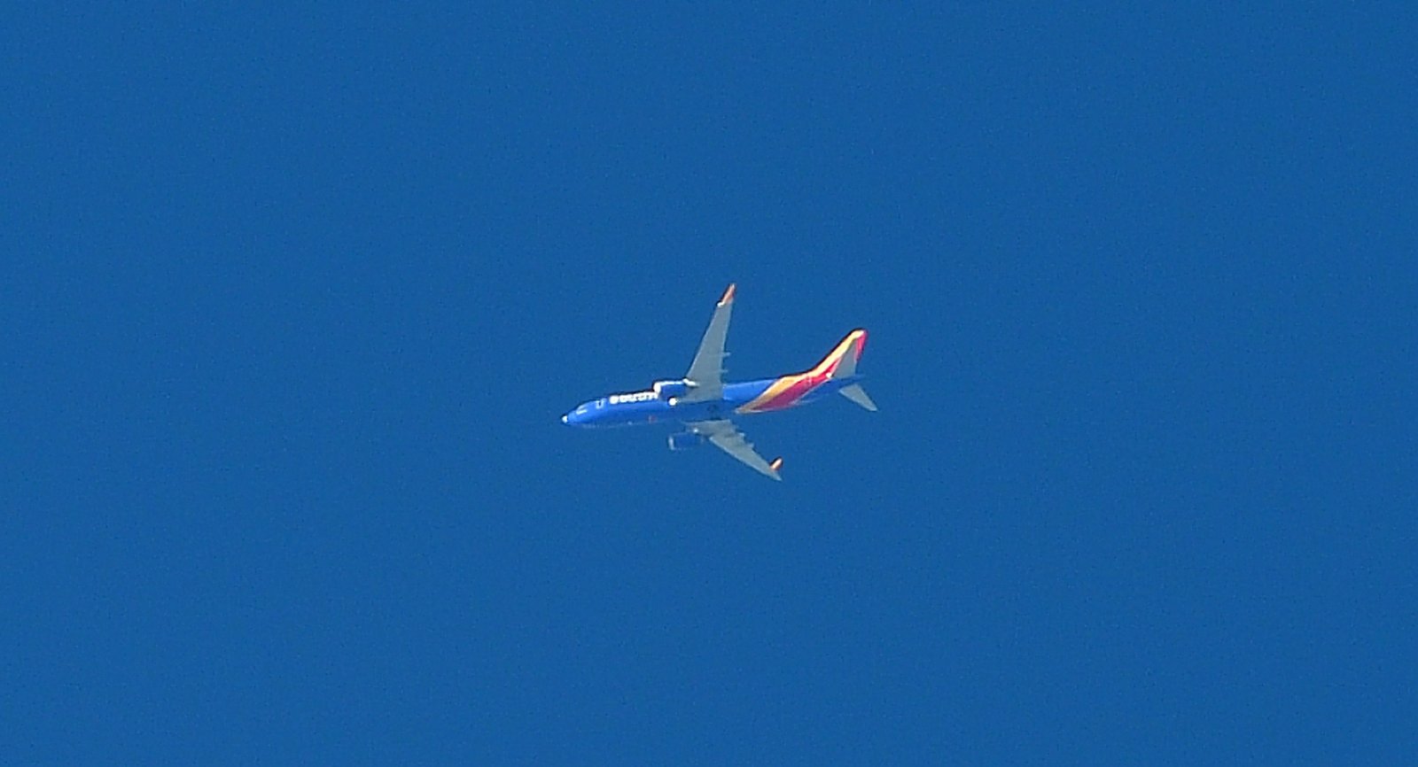 A Southwest Airlines flight from Orlando to New Orleans passes over the eastern shore FEB 3rd 2026