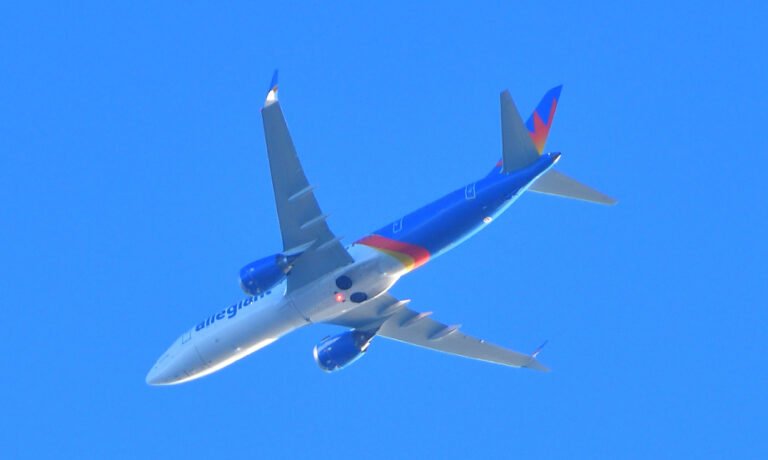 Allegiant Air flight 977 passes over Fairhope FEB 6th 2026