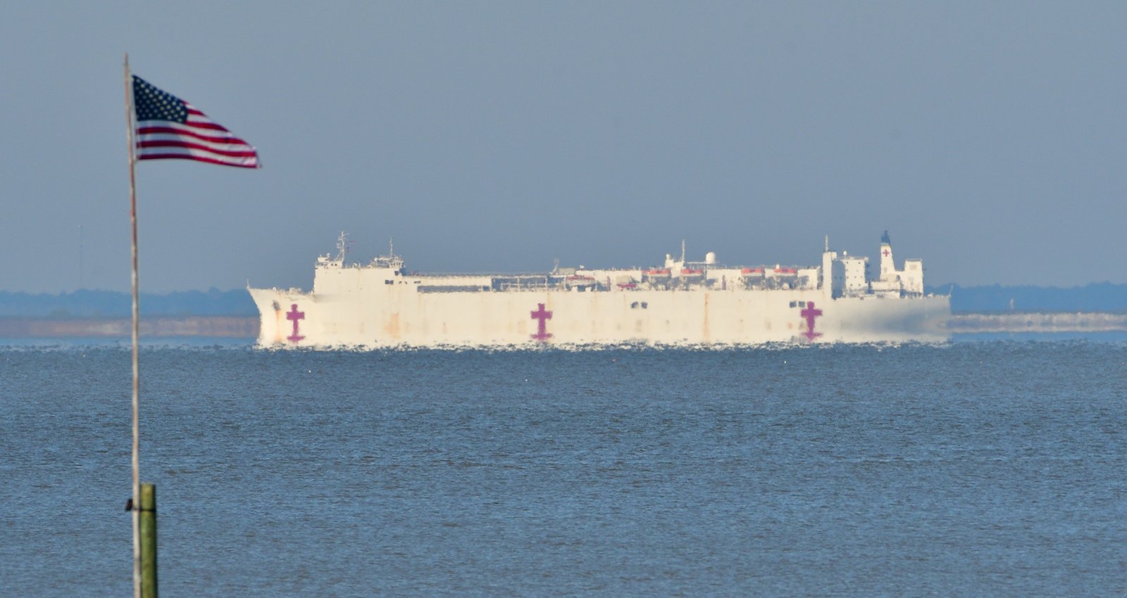 US Navy Hospital ship Mercy leaves Mobile FEB 24 2026