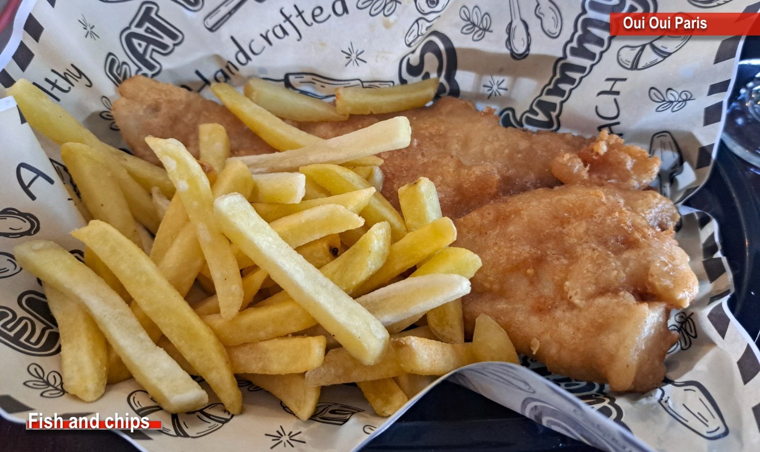 Fish 'n' chips from Oui Oui Paris in Fairhope, Alabama