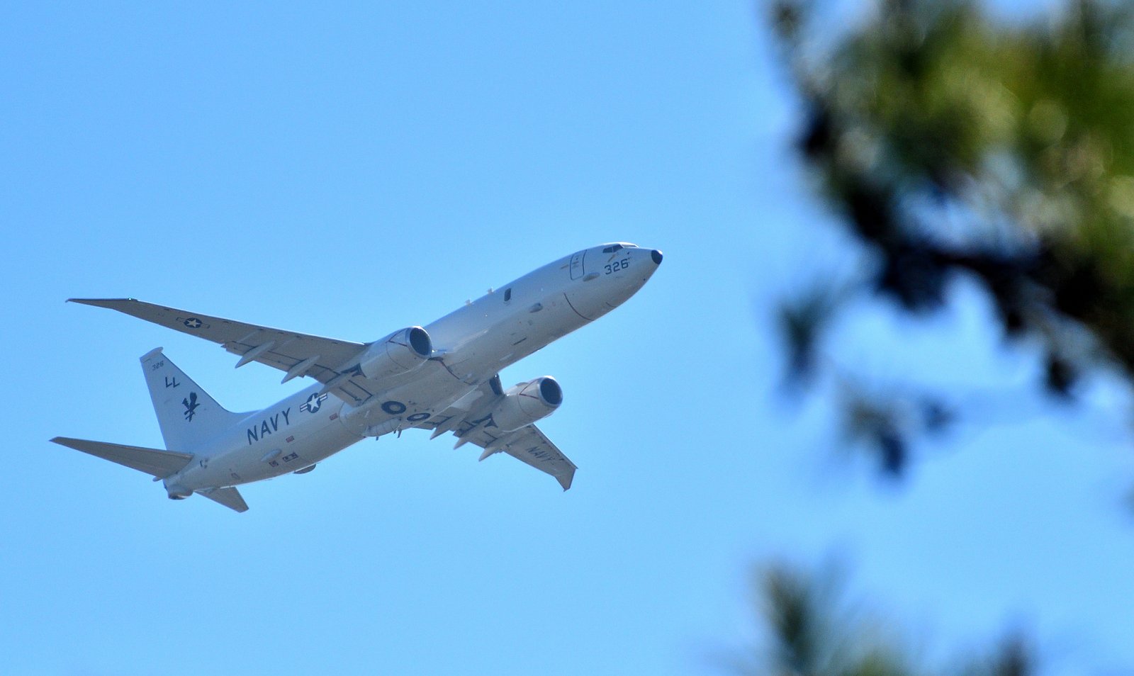 US Navy Poseidon passes over Fairhope