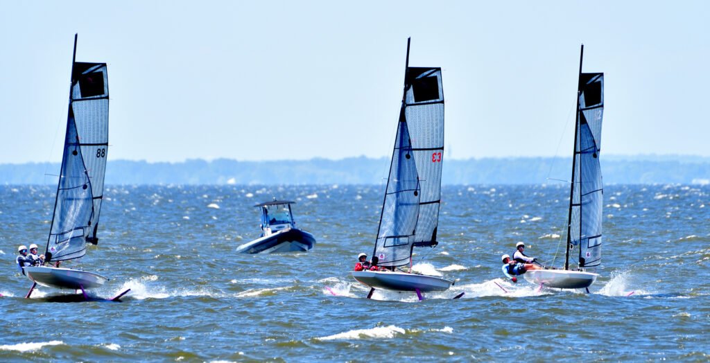 Fast Eddie Cup foil sailing in Fairhope