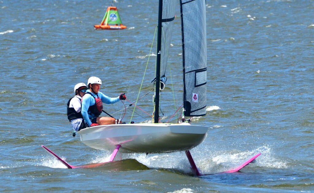 Fast Eddie Cup foil sailing in Fairhope