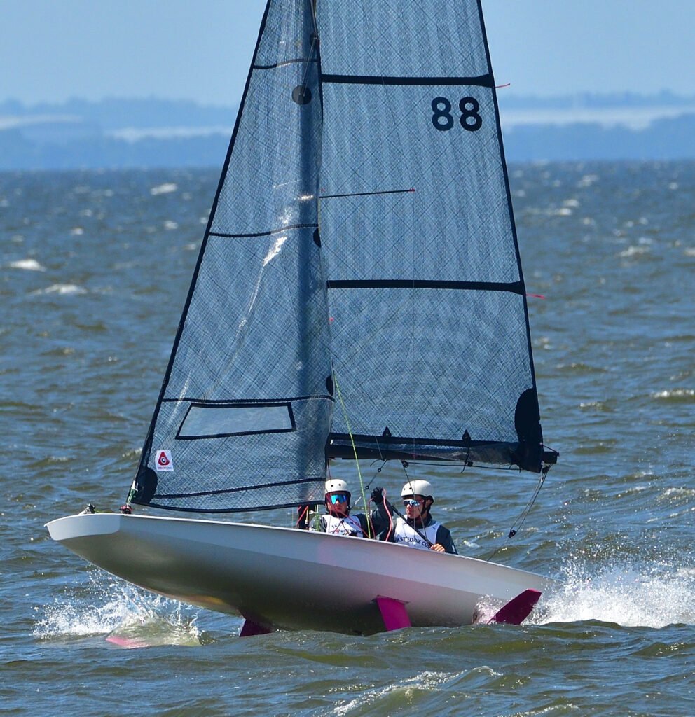 Fast Eddie Cup foil sailing in Fairhope