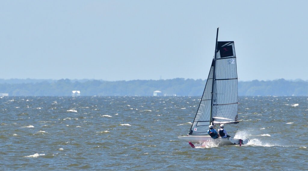 Fast Eddie Cup foil sailing in Fairhope