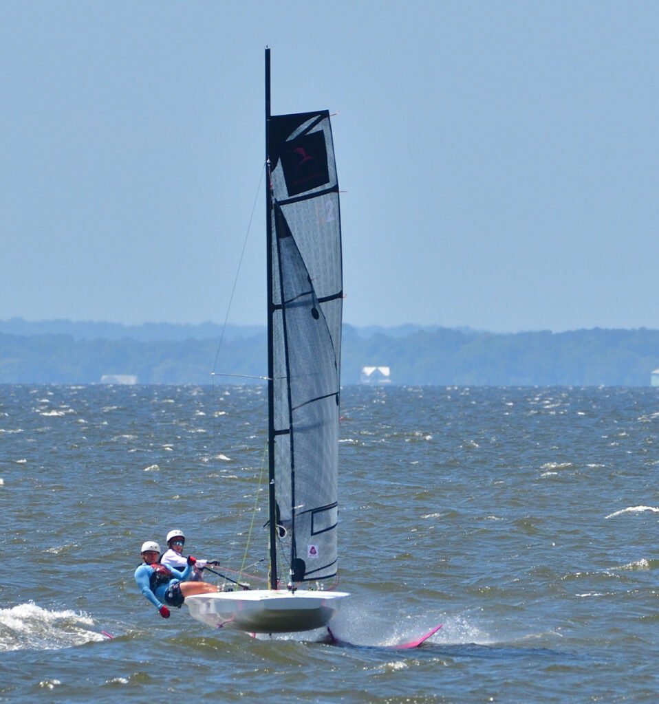 Fast Eddie Cup foil sailing in Fairhope