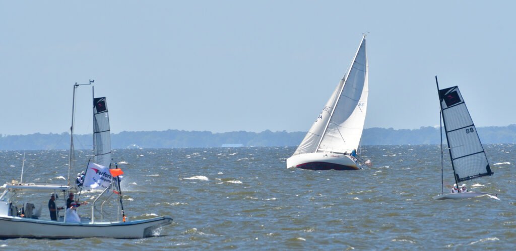Fast Eddie Cup foil sailing in Fairhope