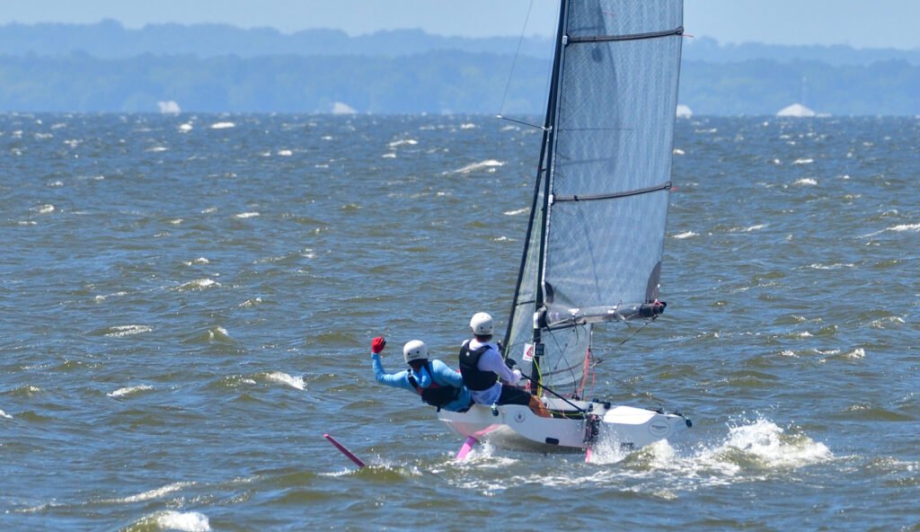 Fast Eddie Cup foil sailing in Fairhope
