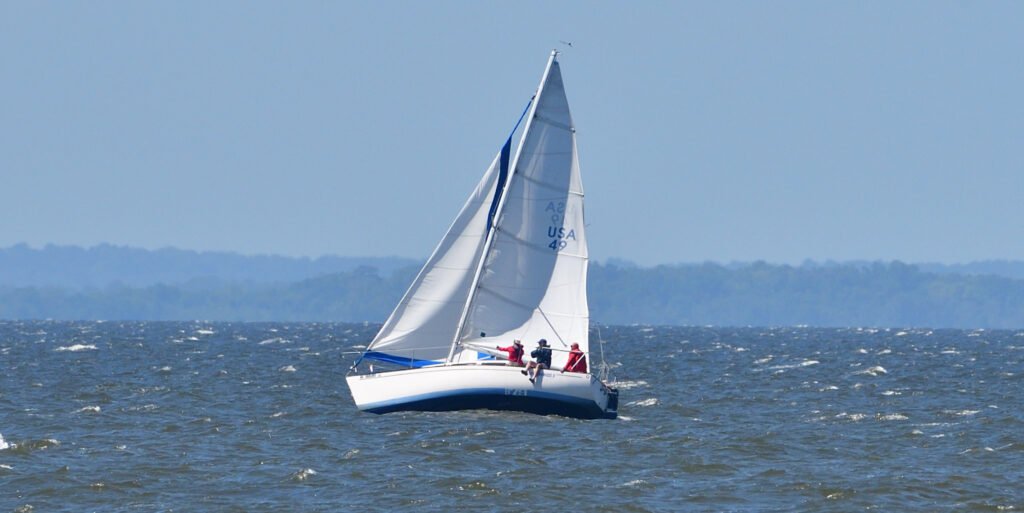 Fast Eddie Cup foil sailing in Fairhope
