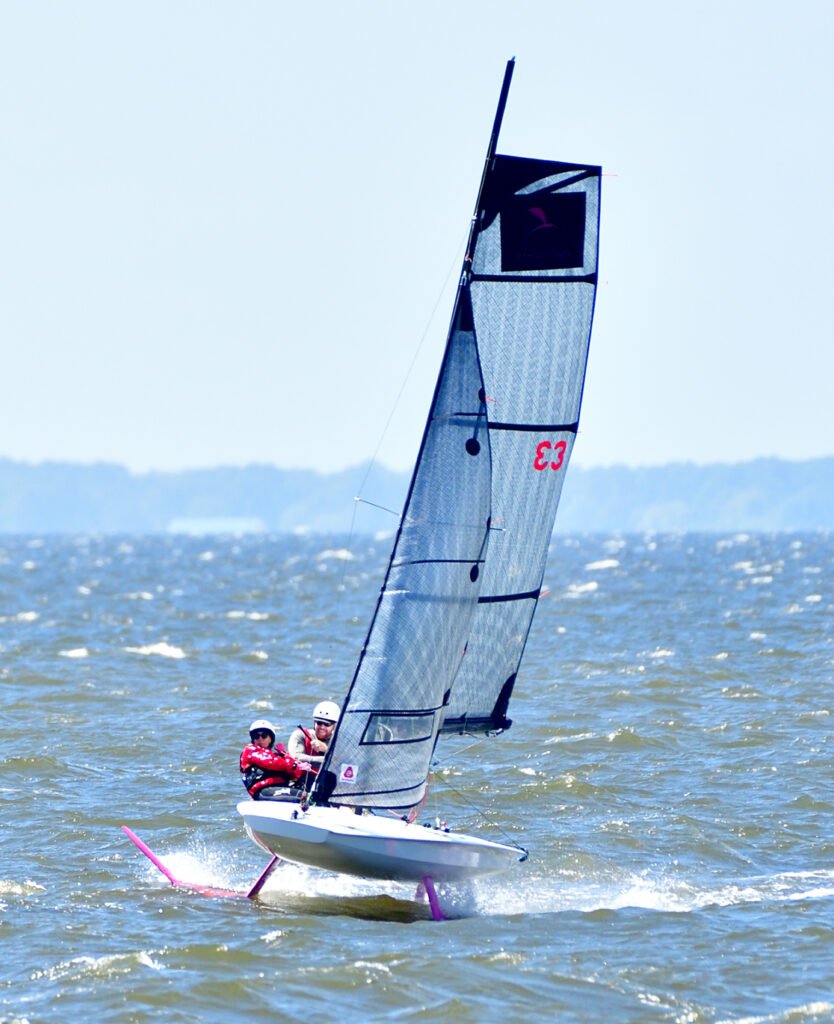 Fast Eddie Cup foil sailing in Fairhope