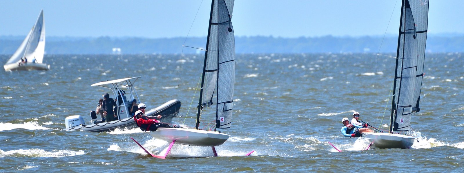 Fast Eddie Cup foil sailing in Fairhope
