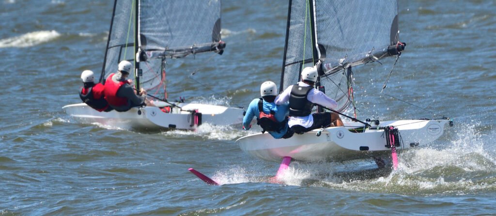 Fast Eddie Cup foil sailing in Fairhope