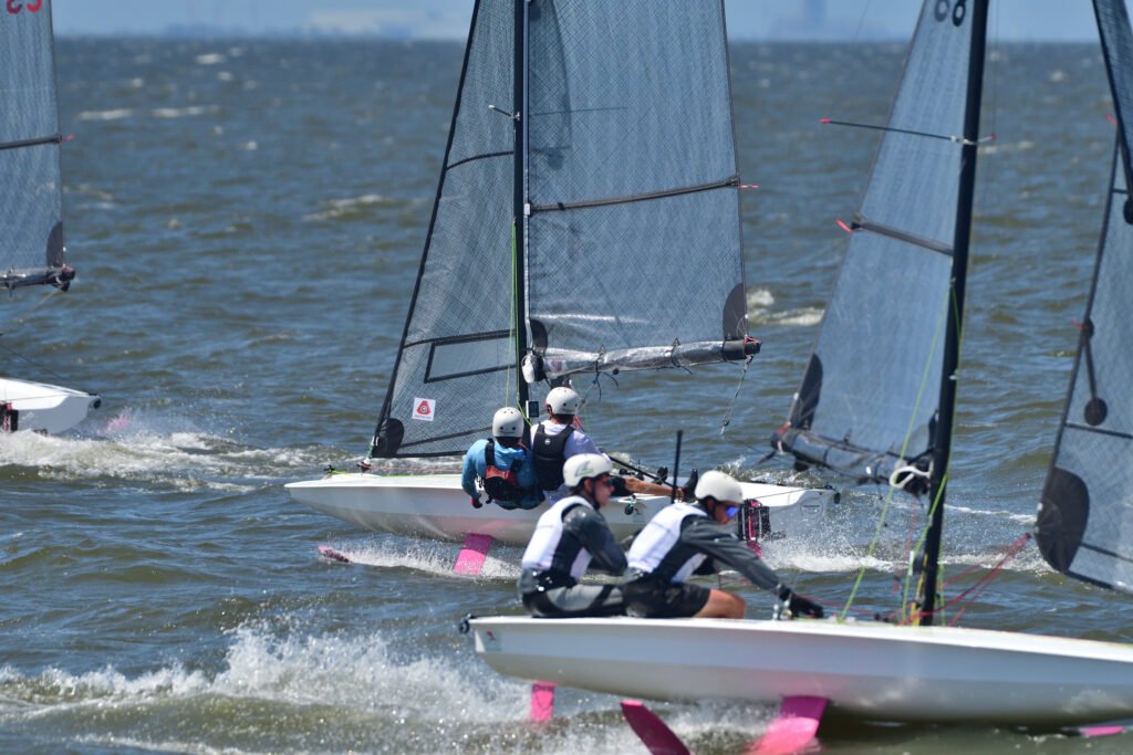 Fast Eddie Cup foil sailing in Fairhope