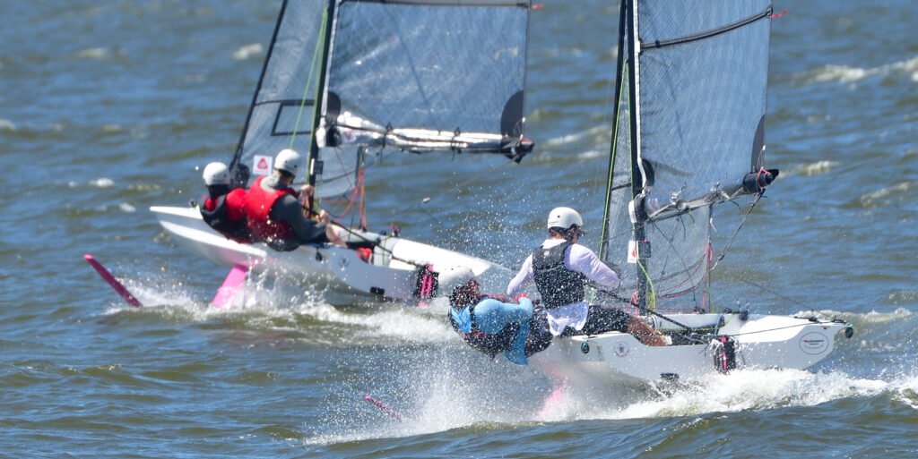 Fast Eddie Cup foil sailing in Fairhope