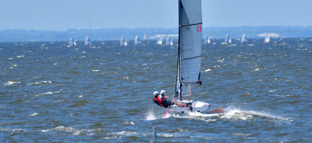 Fast Eddie Cup foil sailing in Fairhope