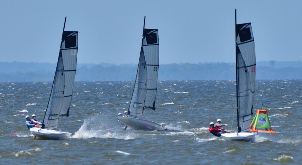 Fast Eddie Cup foil sailing in Fairhope