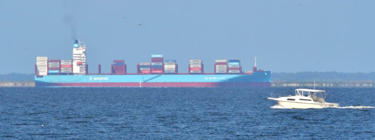 Maersk Finisterre heads into the port of Mobile APR 15 2026