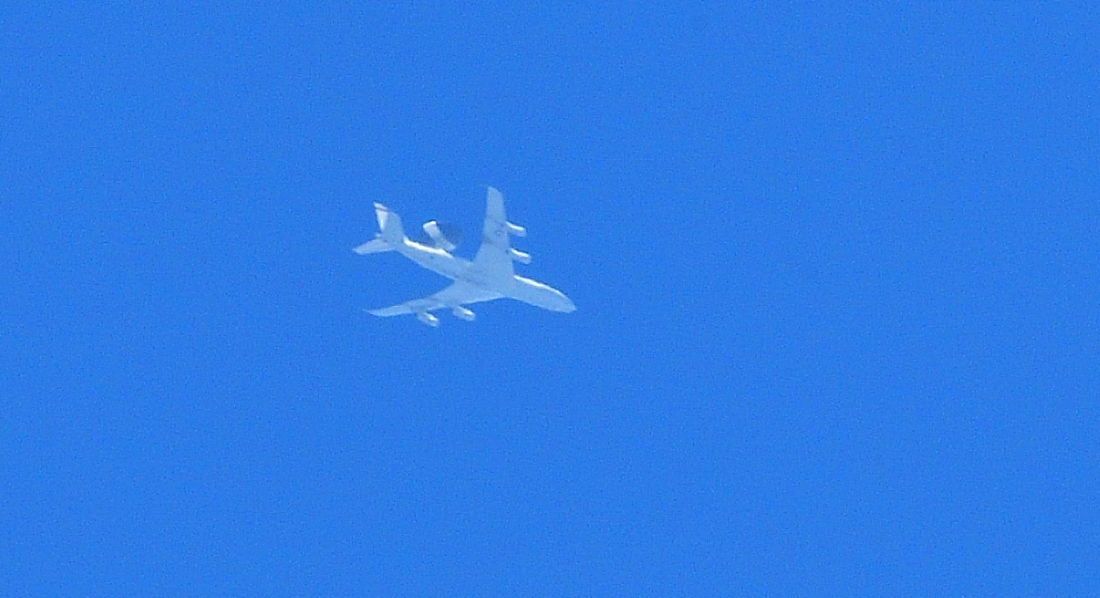 US Air Force AWACS in the air over south Alabama