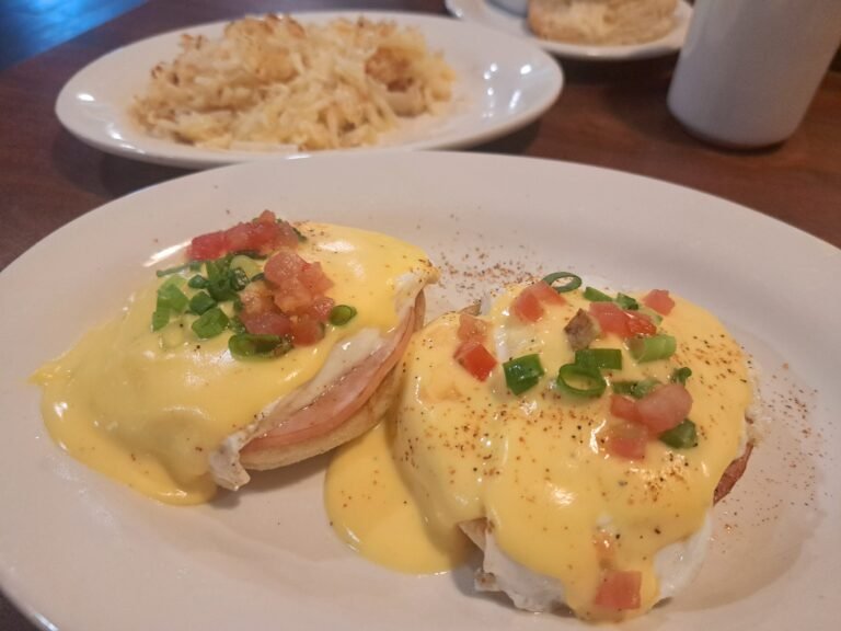 Eggs benedict from Julwin's in Fairhope, AL