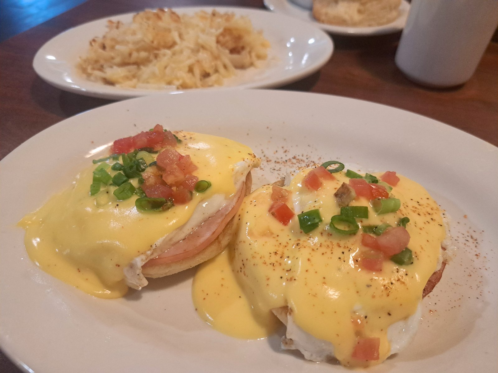 Eggs benedict from Julwin's in Fairhope, AL