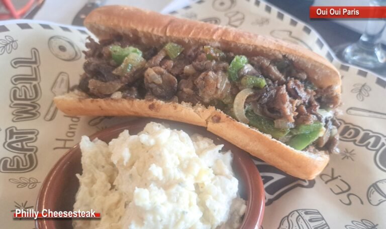 Lunch at Oui Oui Paris: Philly Cheesesteak!