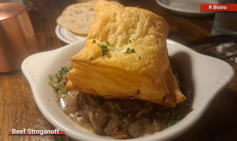 Beef Stroganoff from R Bistro in Fairhope AL
